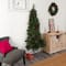 6ft. Pre-Lit Flat Back Montreal Mountain Pine Artificial Christmas Tree, White LED Lights
